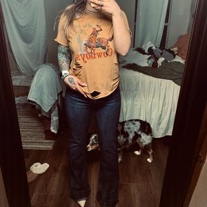 Distressed graphic tee